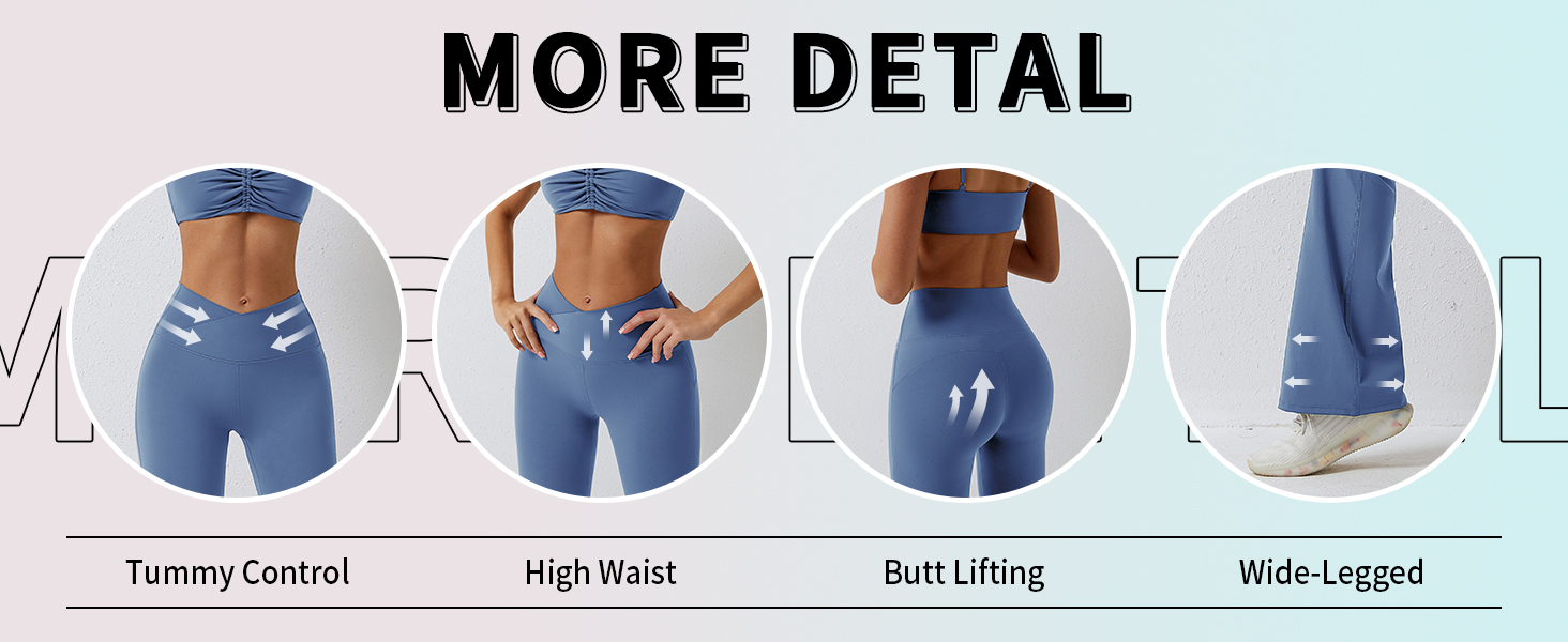 women flared leggings