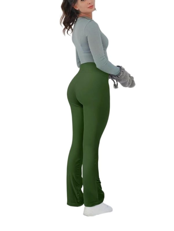 1198abeedb37c73ac2ea3a7b62609337 TwentyonefitnessYoga Bottoms Women’s 2 Piece Yoga Pants Ribbed Seamless Workout High Waist Athletic Straight Leg Leggings