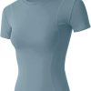417RzYytRfL._AC_SL1000_29d1ab5c-dd81-4e5e-842a-fbc498ba18f2 Twentyonefitness Yoga Women Workout Shirts 1/2/3 Pack Athletic Compression Tee Dry Fit Yoga Gym Basic Tops