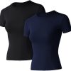 41GtNsjbtGS._AC_SL1000_f5194669-9bd7-4160-a4c7-cf092d078bef Twentyonefitness Yoga Women Workout Shirts 1/2/3 Pack Athletic Compression Tee Dry Fit Yoga Gym Basic Tops
