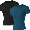 41IFQAKD8zL._AC_SL1000_5ca89ba5-f6ed-441f-b784-f6e3de25d0aa Twentyonefitness Yoga Women Workout Shirts 1/2/3 Pack Athletic Compression Tee Dry Fit Yoga Gym Basic Tops