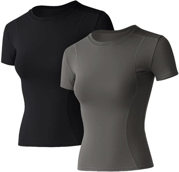 41_Cw1UYD_L._AC_SL1000_cbc744f8-f9ae-4026-9626-27a533cf0235 Twentyonefitness Yoga Women Workout Shirts 1/2/3 Pack Athletic Compression Tee Dry Fit Yoga Gym Basic Tops