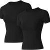41bxGjtzkkL._AC_SL1000_2335e4c9-cf42-49a4-9275-6c143d8c6511 Twentyonefitness Yoga Women Workout Shirts 1/2/3 Pack Athletic Compression Tee Dry Fit Yoga Gym Basic Tops
