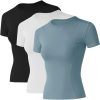 41tsKsfQYXL._AC_SL1000_e5a75385-ad5d-42bf-b74a-8d581f640646 Twentyonefitness Yoga Women Workout Shirts 1/2/3 Pack Athletic Compression Tee Dry Fit Yoga Gym Basic Tops