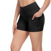 4782f30ab90a5087faba9153ce4b13d1 TwentyonefitnessYoga Bottoms 4 Pack Spandex Yoga Shorts with Pockets for Women 3” / 5” / 8” High Waist Biker Tummy Control Shorts