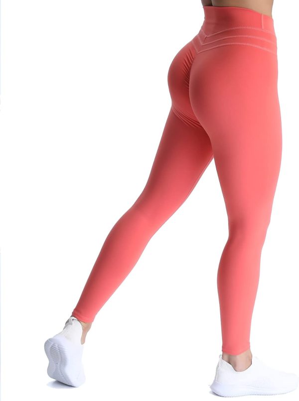 TwentyonefitnessYoga Bottoms High Waisted Workout Leggings for Women Scrunch Tummy Control Luna Buttery Soft Yoga Pants 26″