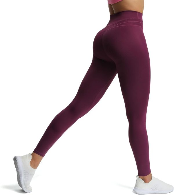 TwentyonefitnessYoga Bottoms High Waisted Workout Leggings for Women Scrunch Tummy Control Luna Buttery Soft Yoga Pants 26″