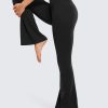 TwentyonefitnessYoga Bottoms  Crossover Flare Leggings for Women 31″ – High Waist V Cross Bootcut Bell Bottoms Tummy Control Yoga Pants