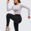 61Wm7l9rRjL._AC_SL1500_24b0c12d-6834-4430-a9f1-75484ca31346 Twentyonefitness Yoga Womens Long Sleeve Crop Workout Tops Athletic Yoga Running Cropped Tops Slim Fit Gym Shirts