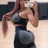 TwentyonefitnessYoga Bottoms  Women’s Workout Sets 2 Piece – Seamless Yoga Leggings and Cross-Strap Sports Bra Gym Outfits Activewear Matching Set