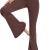 TwentyonefitnessYoga Bottoms Leggings for Women High Waisted Tummy Control Yoga Pants Flare Long Bell Bottom Leggings Workout Bootcut – 32”