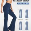 TwentyonefitnessYoga Bottoms Leggings for Women High Waisted Tummy Control Yoga Pants Flare Long Bell Bottom Leggings Workout Bootcut – 32”