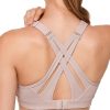 Twentyonefitness Yoga Sports Bra High Impact Adjustable Criss Cross Back, Full Support for Large Bust No Bounce