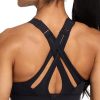 Twentyonefitness Yoga Sports Bra High Impact Adjustable Criss Cross Back, Full Support for Large Bust No Bounce