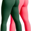 TwentyonefitnessYoga Bottoms  Women’s 2 Piece Yoga Legging Seamless Workout High Waist Butt Liftings Athletic Leggings