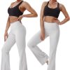 TwentyonefitnessYoga Bottoms 29″/31″/33″/35″/37″ 3 Styles Women’s High Waist Bootcut Yoga Pants Basic/Out Pockets Tummy Control Workout Flare