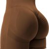 TwentyonefitnessYoga Bottoms  Women High Waist Workout Yoga Gym Smile Contour Seamless Cycling Shorts…