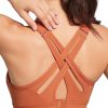 Twentyonefitness Yoga Sports Bra High Impact Adjustable Criss Cross Back, Full Support for Large Bust No Bounce