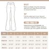 TwentyonefitnessYoga Bottoms Lined Pants Women Thermal Pants with Pockets High Waist Warm Pants for Women Winter Flare Yoga Pants