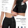 71Y2vmudTCL._AC_SL1500 TwentyonefitnessYoga Bottoms 4 Pack Spandex Yoga Shorts with Pockets for Women 3” / 5” / 8” High Waist Biker Tummy Control Shorts