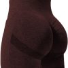 TwentyonefitnessYoga Bottoms  Women High Waist Workout Yoga Gym Smile Contour Seamless Cycling Shorts…