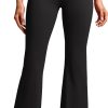 TwentyonefitnessYoga Bottoms  Crossover Flare Leggings for Women 31″ – High Waist V Cross Bootcut Bell Bottoms Tummy Control Yoga Pants