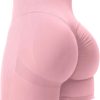 TwentyonefitnessYoga Bottoms  Women High Waist Workout Yoga Gym Smile Contour Seamless Cycling Shorts…