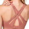 Twentyonefitness Yoga Sports Bra High Impact Adjustable Criss Cross Back, Full Support for Large Bust No Bounce