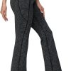 TwentyonefitnessYoga Bottoms Lined Pants Women Thermal Pants with Pockets High Waist Warm Pants for Women Winter Flare Yoga Pants