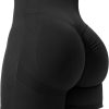 TwentyonefitnessYoga Bottoms  Women High Waist Workout Yoga Gym Smile Contour Seamless Cycling Shorts…