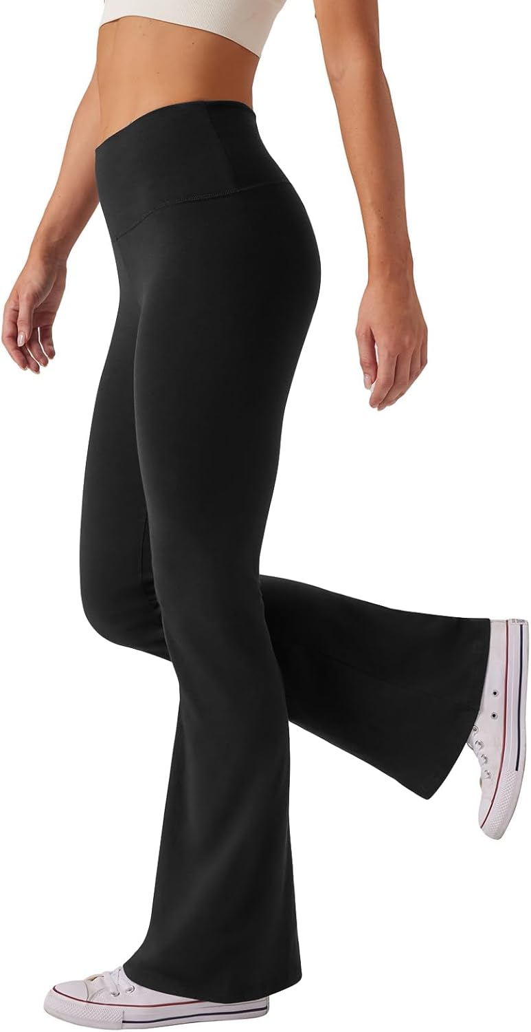 TwentyonefitnessYoga Women’s High Waist Bootcut Yoga Pants Tummy Control Workout Flare LeggingsLeggings