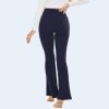TwentyonefitnessYoga Flare Leggings for Women with Pockets – Crossover High Waisted Black Flared Leggings for Yoga Gym WorkoutLeggings