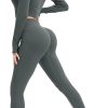 TwentyonefitnessYoga Workout Sets for Women Two Piece Outfits Seamless High Waist Leggings Yoga Crop Tops Athletic Sports Gym Sets