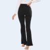 TwentyonefitnessYoga Flare Leggings for Women with Pockets – Crossover High Waisted Black Flared Leggings for Yoga Gym WorkoutLeggings