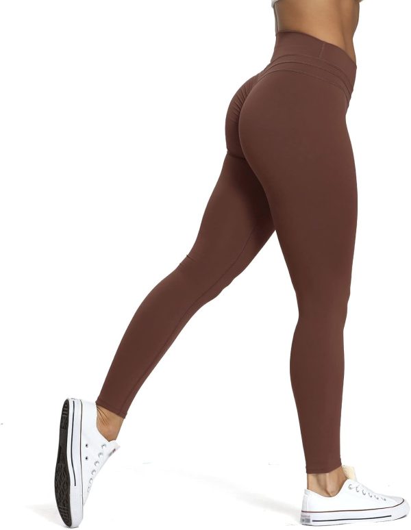 TwentyonefitnessYoga High Waisted Workout Leggings for Women Scrunch Tummy Control Luna Buttery Soft Yoga Pants 26″Leggings