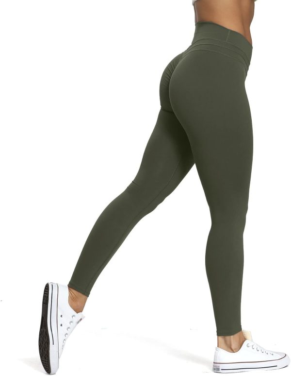 TwentyonefitnessYoga High Waisted Workout Leggings for Women Scrunch Tummy Control Luna Buttery Soft Yoga Pants 26″Leggings