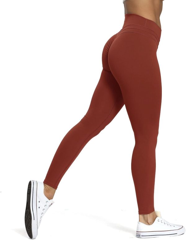 TwentyonefitnessYoga High Waisted Workout Leggings for Women Scrunch Tummy Control Luna Buttery Soft Yoga Pants 26″Leggings