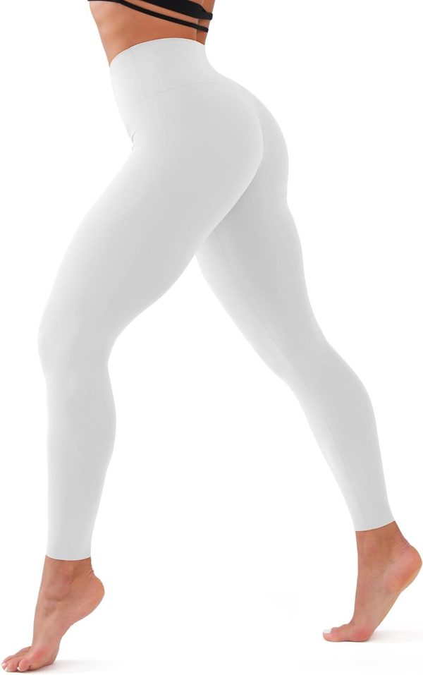 TwentyonefitnessYoga High Waisted Leggings for Women Soft Tummy Control Pants Non See Through Workout Yoga Pants for Running Plus SizeLeggings