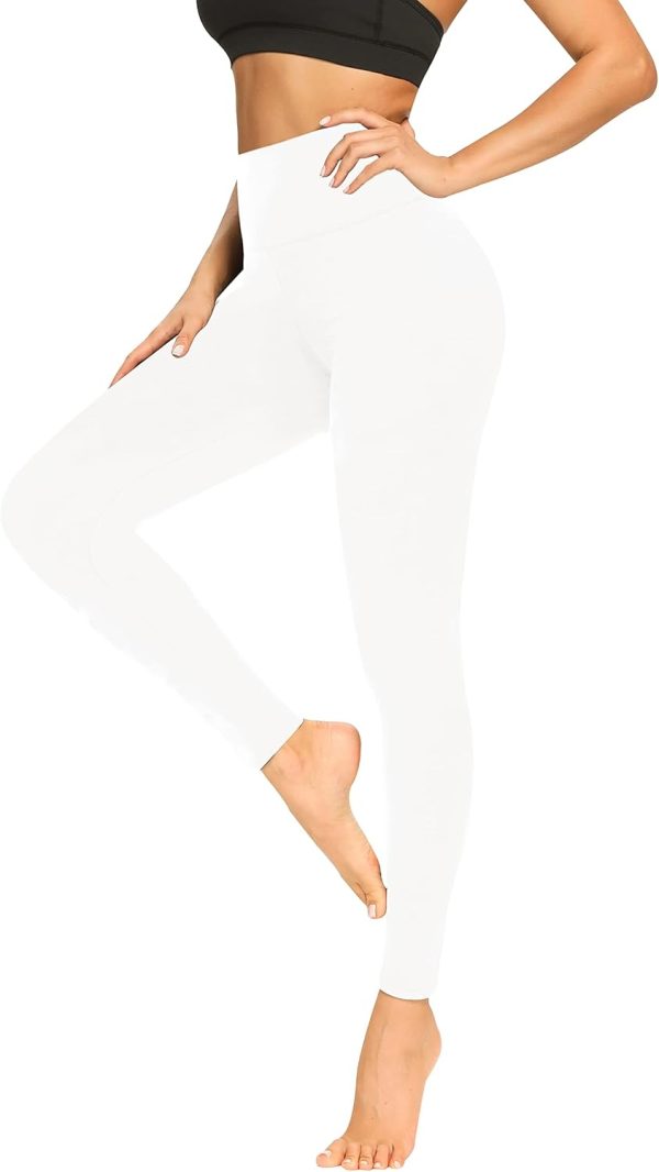 TwentyonefitnessYoga Soft Leggings for Women – High Waisted Tummy Control No See Through Workout Yoga PantsLeggings