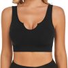 TwentyonefitnessYoga Sports Bras for Women, Seamless Comfortable Yoga Bra with Removable Pads