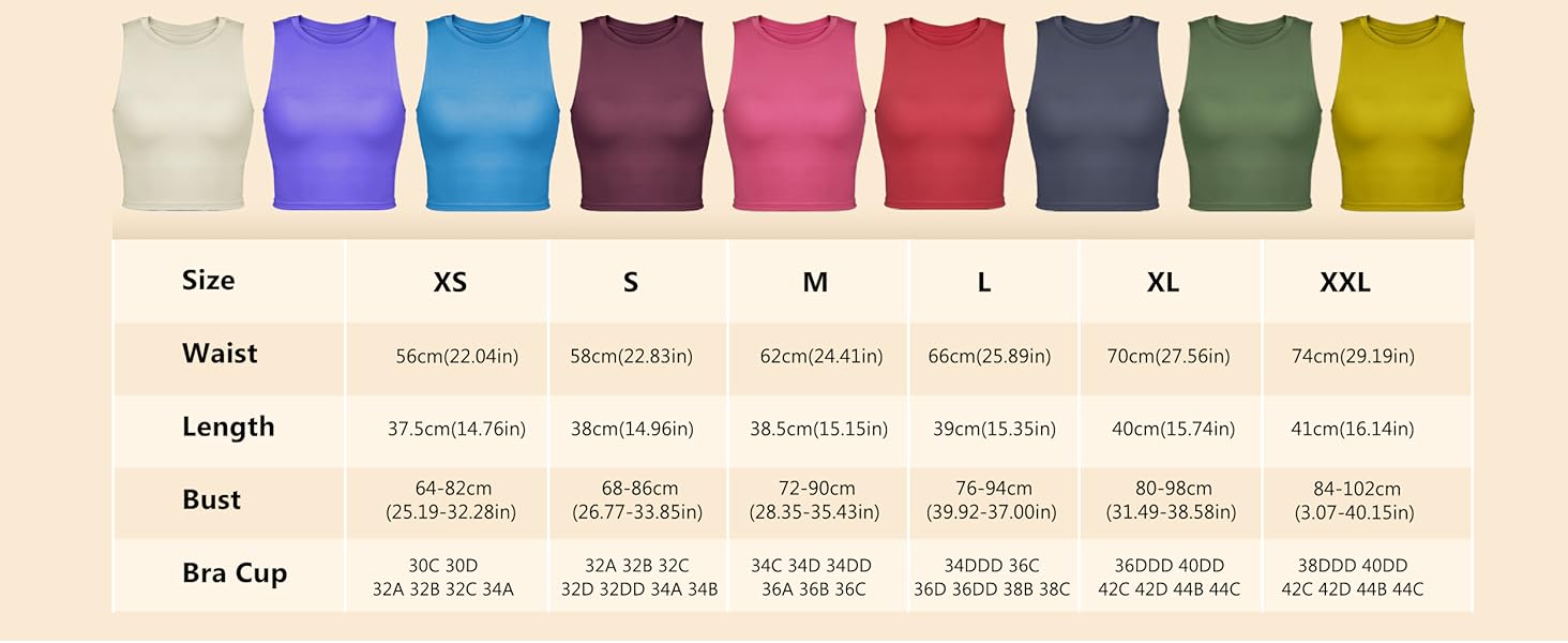 Please check our size chart carefully before you purchase our sports bra