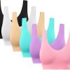 TwentyonefitnessYoga Sports Bras for Women, Seamless Comfortable Yoga Bra with Removable Pads