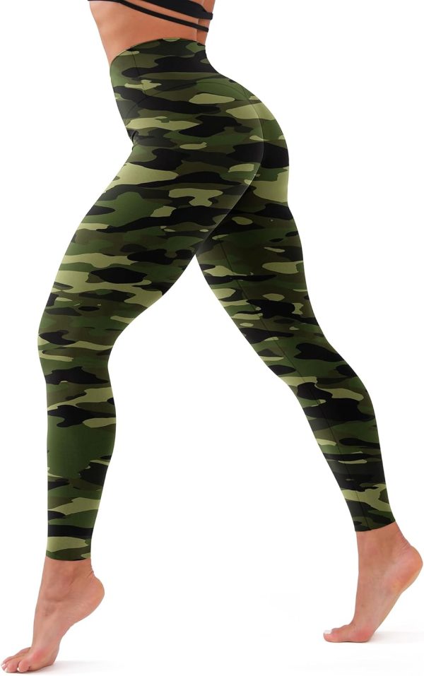 TwentyonefitnessYoga High Waisted Leggings for Women Soft Tummy Control Pants Non See Through Workout Yoga Pants for Running Plus SizeLeggings