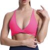 TwentyonefitnessYoga Women’s Workout Sports Bras Fitness Backless Padded Sienna Low Impact Bra Yoga Crop Tank Top