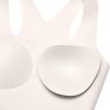 TwentyonefitnessYoga Hot Tops Womens Flex Sculpt Racerback Sports Bra – U Neck Medium Impact Padded Wireless Workout Bra Gym Crop Top
