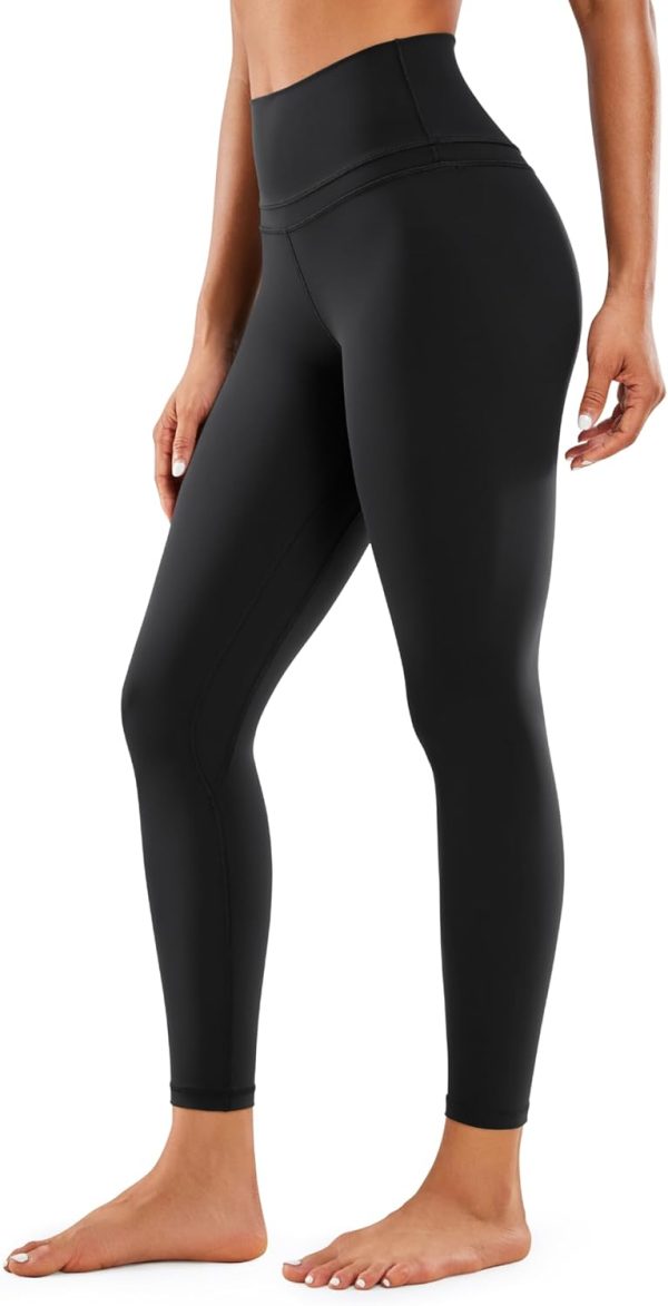 TwentyonefitnessYoga Hot Pants Womens Naked Feeling Workout 7/8 Yoga Leggings – 25 Inches High Waist Tight PantsLeggings