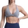 TwentyonefitnessYoga Women’s Workout Sports Bras Fitness Backless Padded Sienna Low Impact Bra Yoga Crop Tank Top