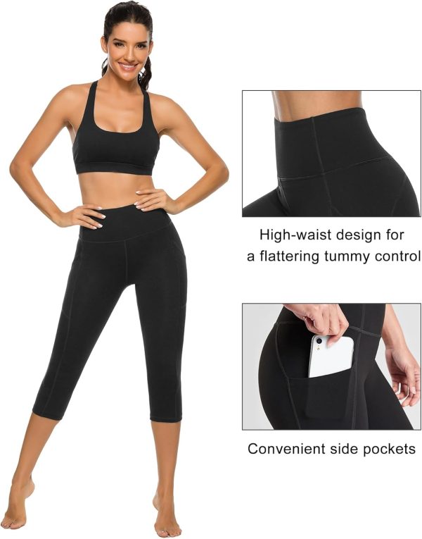 TwentyonefitnessYoga Women’s  Yoga Pants with Pockets Essential High Waisted Legging for WorkoutLeggings