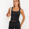 TwentyonefitnessYoga 2 Piece Lounge Sets for Women Matching Workout Set Cropped Tank Tops and High Waist Yoga Leggings Active Wear