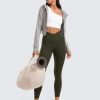TwentyonefitnessYoga Hot Pants Womens  Cross Waist Workout Leggings 25″ / 28″ – V Crossover High Waisted Gym Yoga LeggingsLeggings